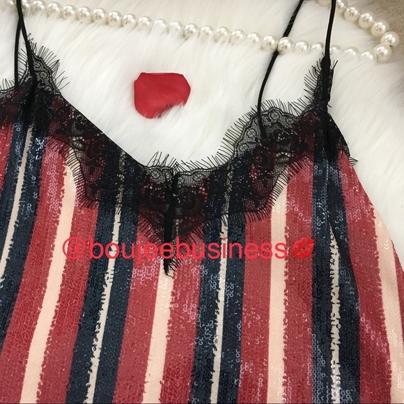 ZARA Striped Sequin Skirt and Top Set - Picture 6 of 8